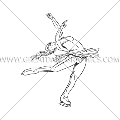 385x385 Figure Skating Spin Production Ready Artwork For T Shirt Printing