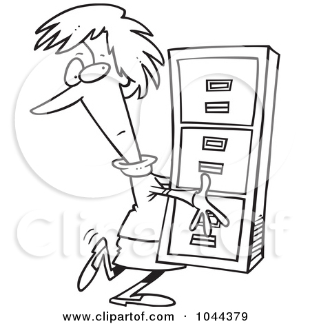 450x470 Three Draw Filing Cabinet, File Cabinet Folders Cartoon File