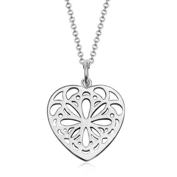 600x600 Filigree Heart Necklace