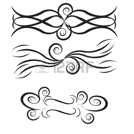 450x450 Pencil Draw By Hand Vectors, Filigrams , Spirals, Curls Filigree