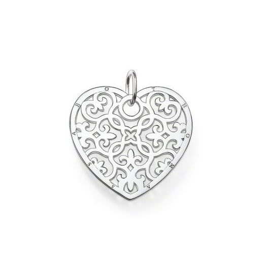 520x520 Silver Filigree Heart Pendant