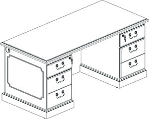 300x240 Statesman Desk Amp Accessories Miller