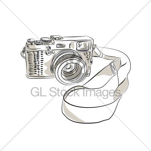 500x500 35mm Slr Film Camera Drawing Gl Stock Images
