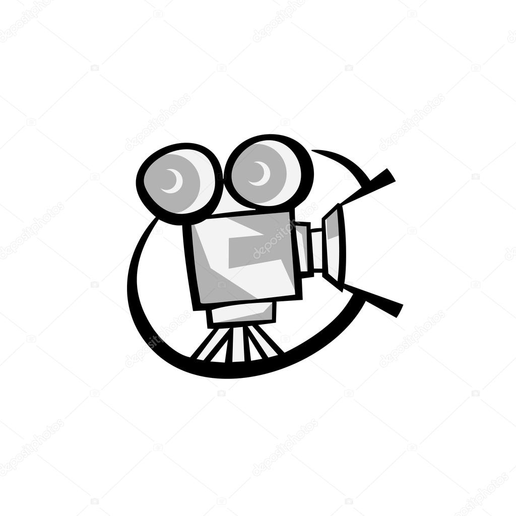 1024x1024 Retro Cinema Logo Stock Vector Kilroy