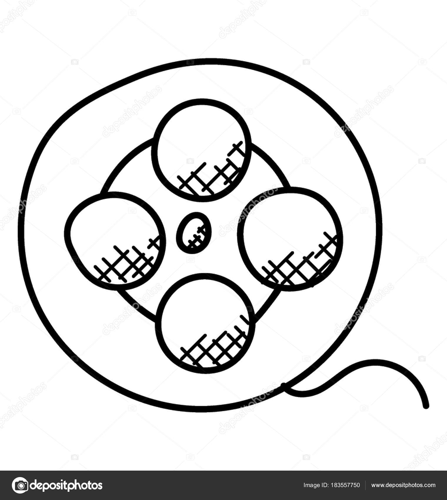 1520x1700 Cinema Movie Reel Film Tape Doodle Icon Stock Vector Educester