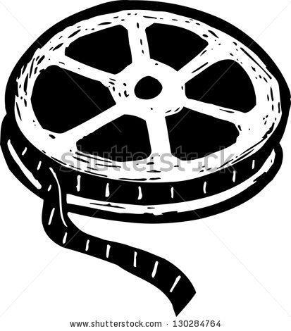 413x470 Reel Clipart Black And White