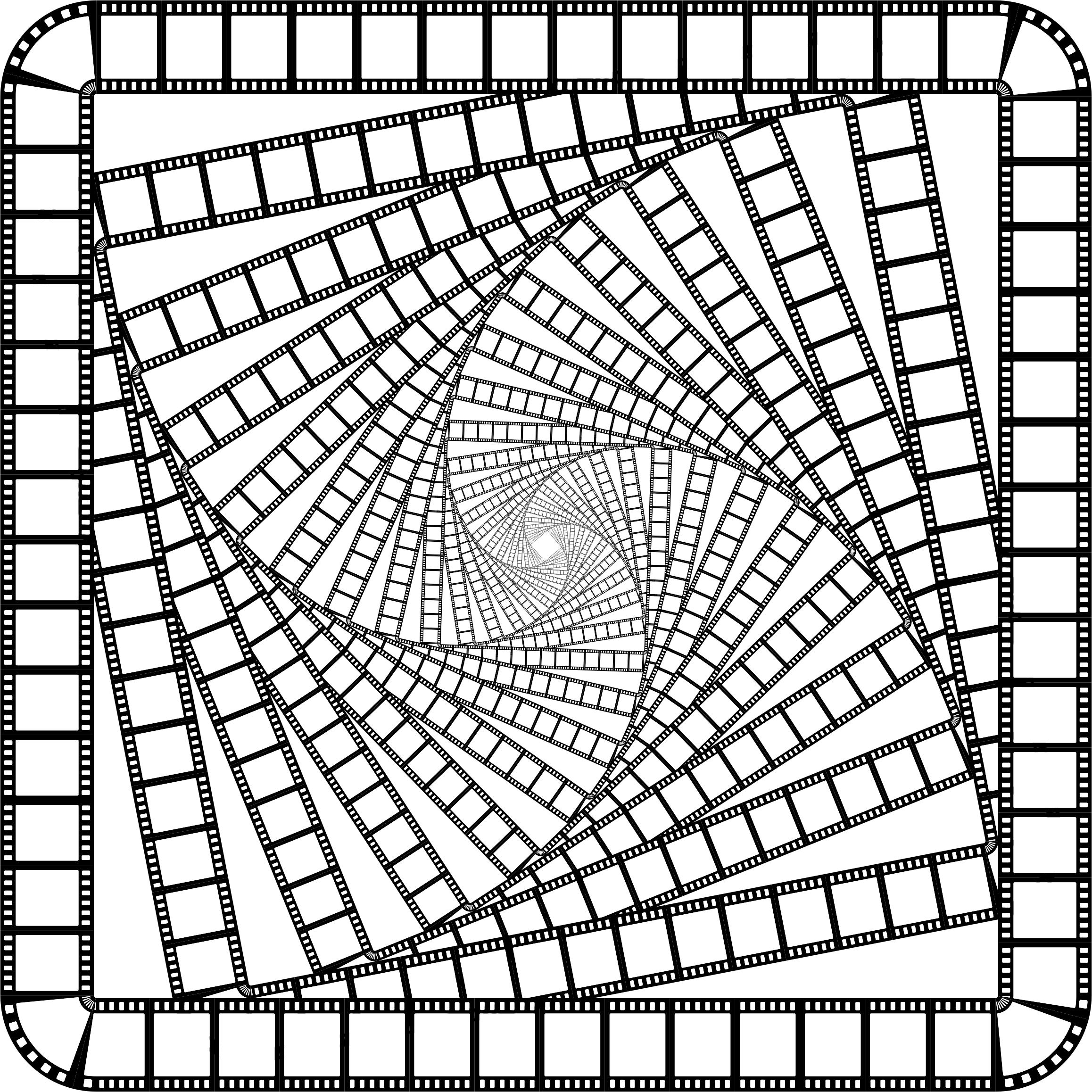 2316x2316 Film Strip Square Frame Vortex Icons Png