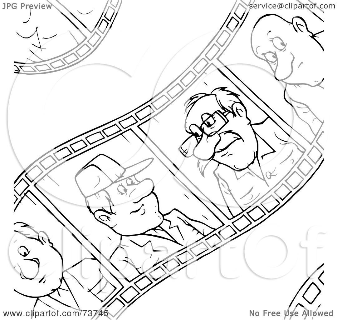 1080x1024 Royalty Free (Rf) Clipart Illustration Of A Black And White