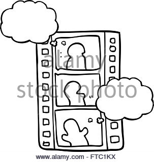 303x320 Freehand Drawn Cartoon Film Strip Stock Vector Art Amp Illustration