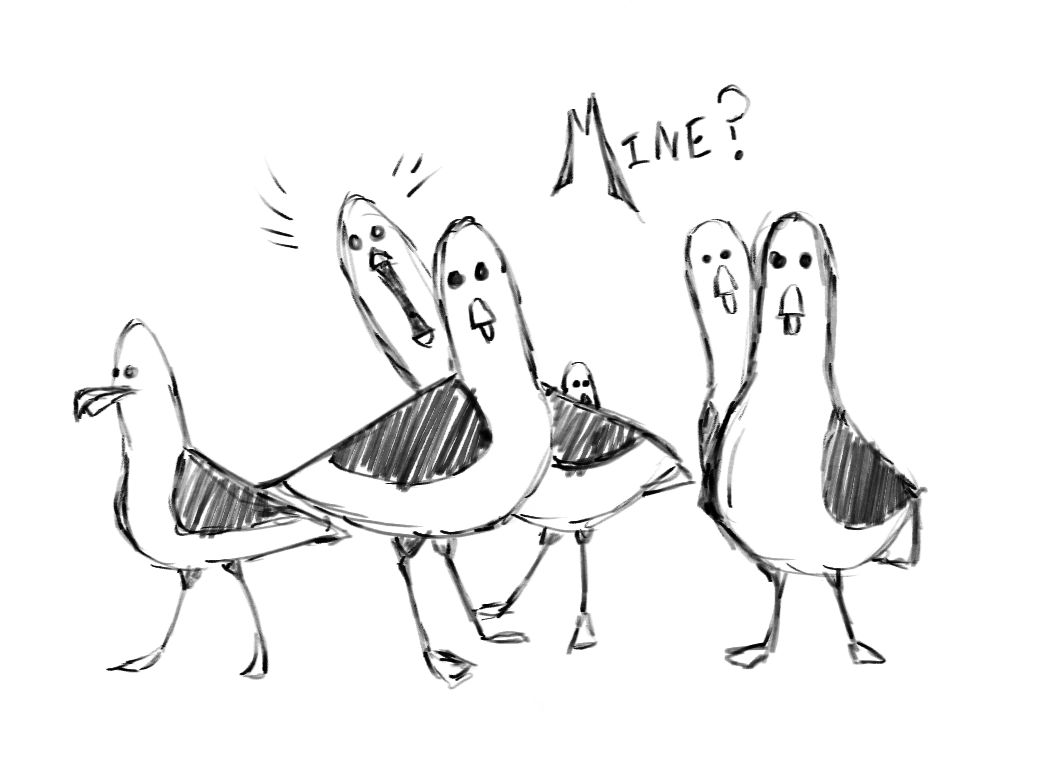 1047x759 Finding Nemo Seagulls By Khlassicjazz