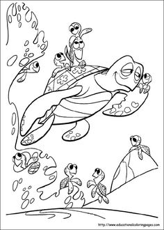 236x330 Finding Nemo Coloring Pages Disney Coloring Pages