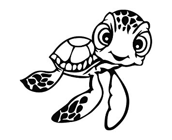 355x288 Squirt The Sea Turtle From Finding Nemo Die Cut Vinyl
