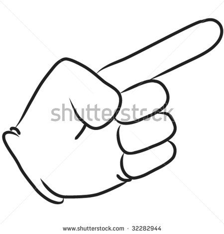 450x470 Ideal Cartoon Pointing Finger