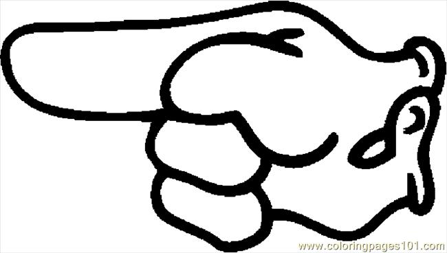 650x368 Finger Pointing 001 Coloring Page
