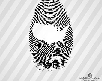 340x270 Fingerprint Map Etsy