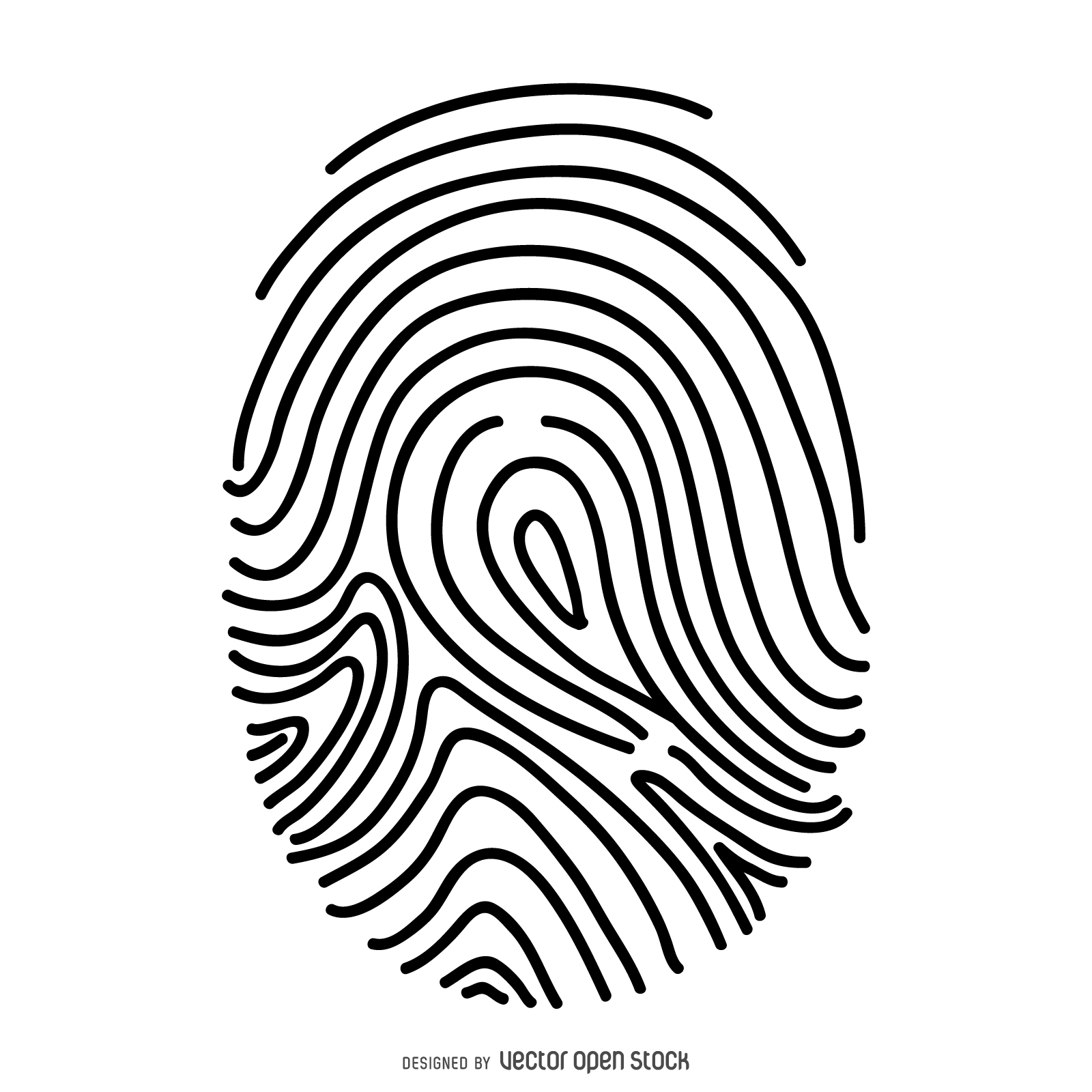 1600x1600 Fingerprint Thin Line Illustration
