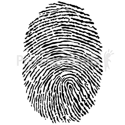 400x400 Black Fingerprint