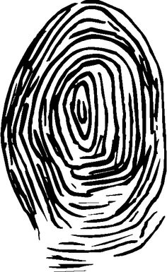 236x385 Finger Print. Estilo Doodle Foto De Archivo Pisadas, Huellas