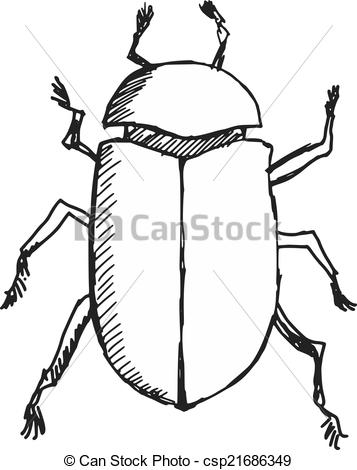 357x470 Dung Beetle Clipart