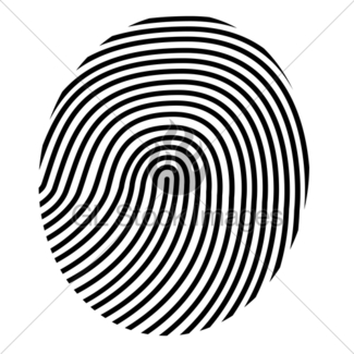 325x325 Drawing Fingerprint Simple Symbol Gl Stock Images