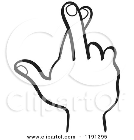 450x470 Clipart Of A Black And White Hand Holding Up A Middle Finger