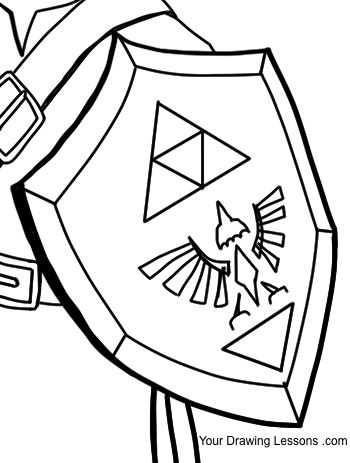 350x463 How To Draw Link From The Legend Of Zelda Your Drawing Lessons