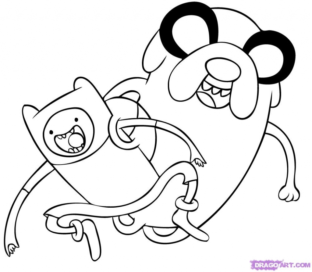 1024x892 Cartoon Network Drawings How To Draw Finn And Jake, Stepstep