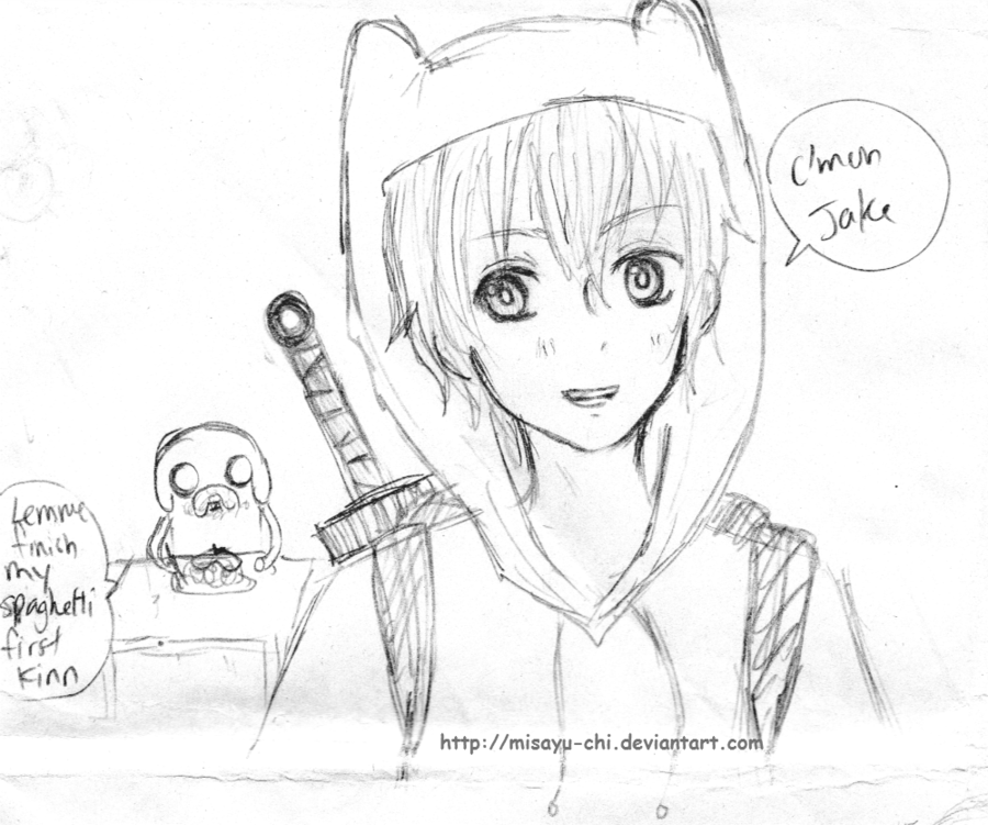 900x751 Random Finn And Jake Sketch