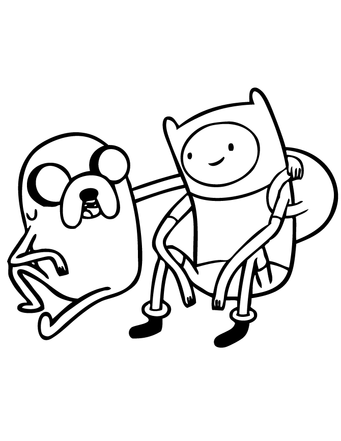670x867 Adventure Time With Finn And Jake Coloring Page Cakes