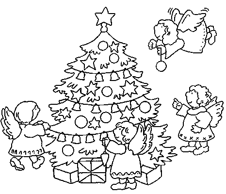 466x400 Fir Trees Coloring Pages