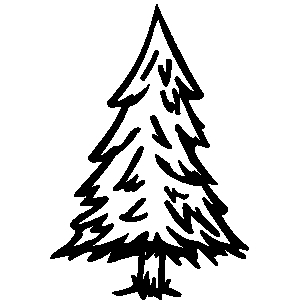 300x300 Tree Clipart Black And White