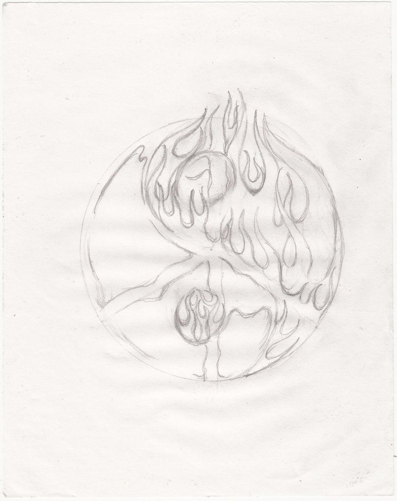 796x1004 Tattoo Template Fire And Ice By Jainism1492