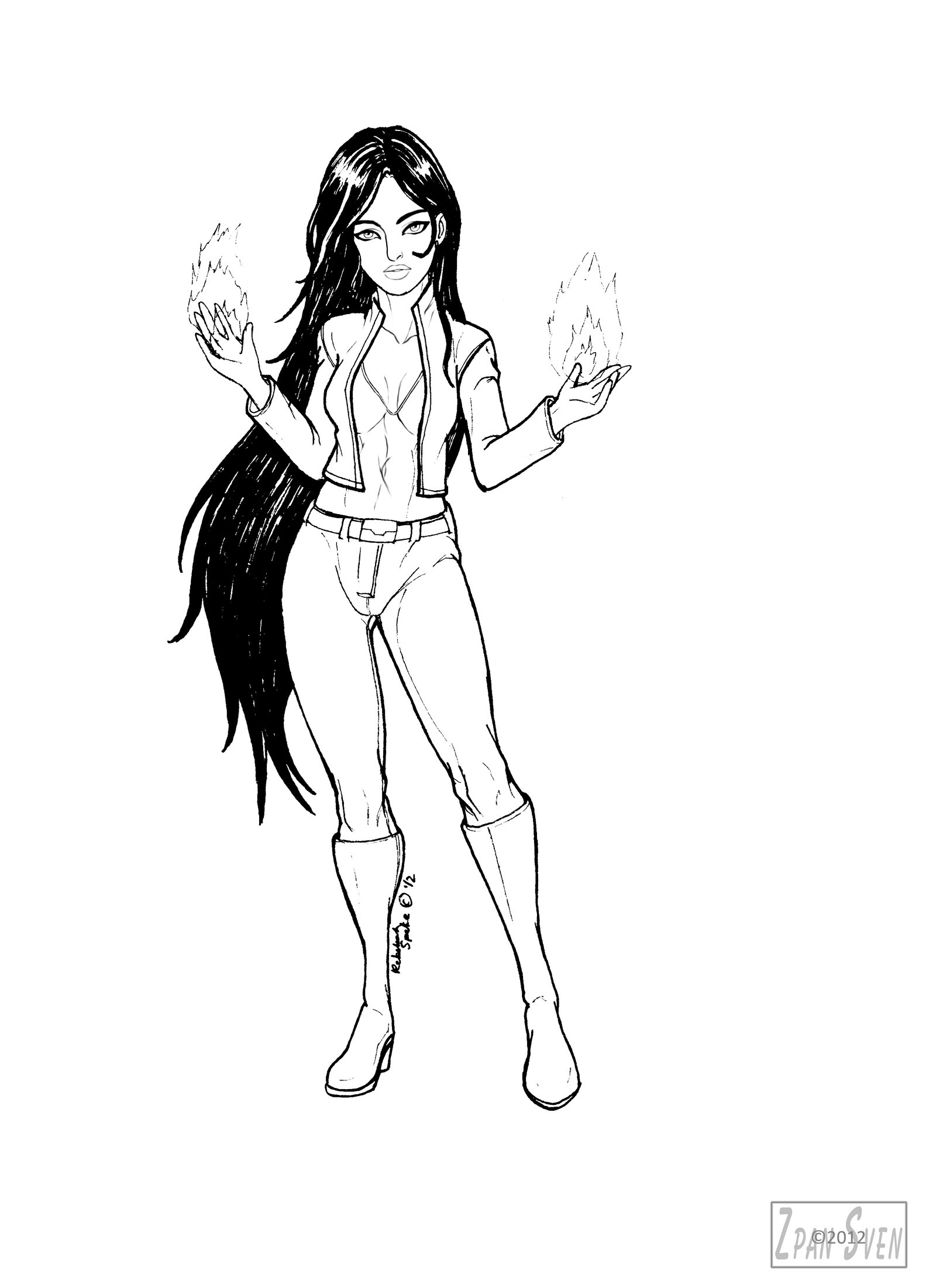 1600x2202 Original Fire Based Super Hero