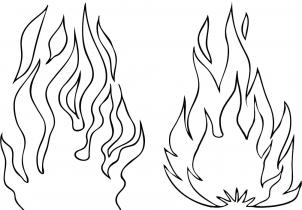 302x210 How To Draw Flames Step 4 Zentanglecoloring Pages