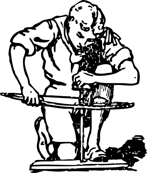 510x600 Boy Scout Starting Fire Clip Art Free Vector In Open Office