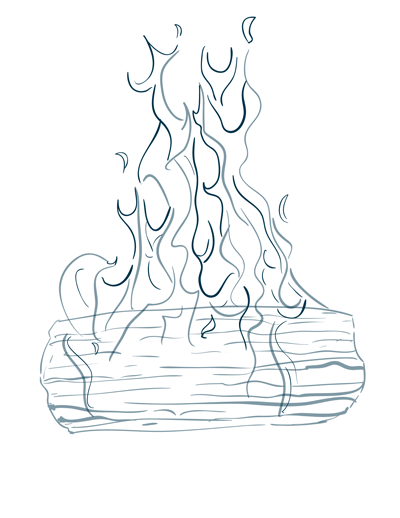 400x518 How To Draw Fire Step 4 Drawing Sketchbook