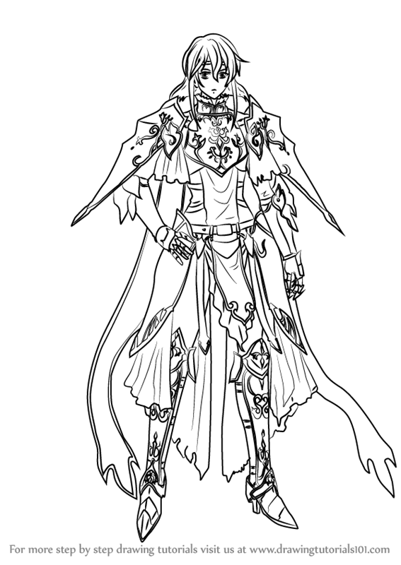 567x800 Learn How To Draw Minerva From Fire Emblem (Fire Emblem) Step By