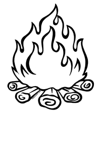 200x300 Cute Fire Drawing Clipart Free Collection
