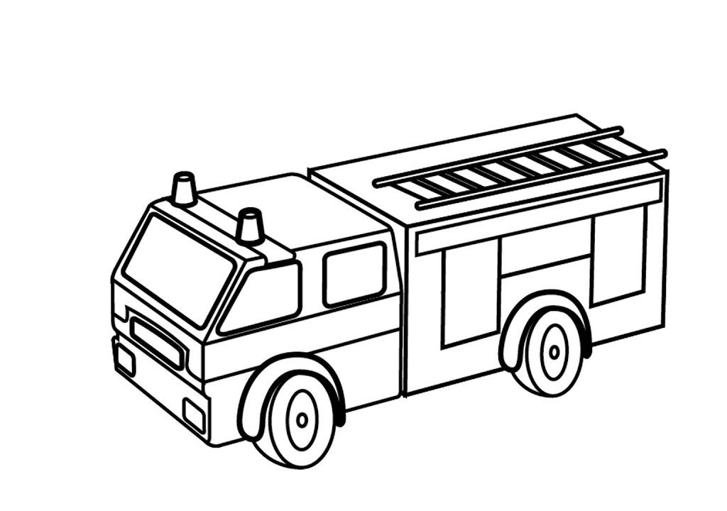 1024x720 Inspirational Fire Truck Coloring Pages For Books Free Printable