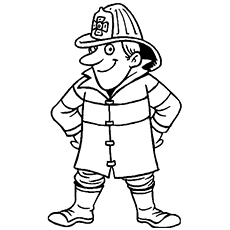 230x230 Firefighter Coloring Pages
