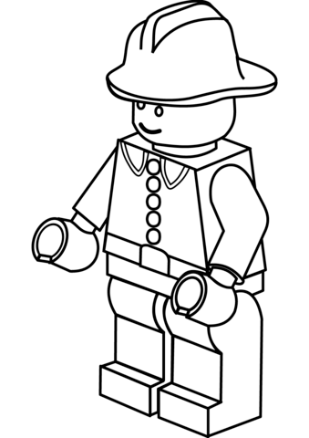 339x480 Lego Firefighter Coloring Page Free Printable Coloring Pages