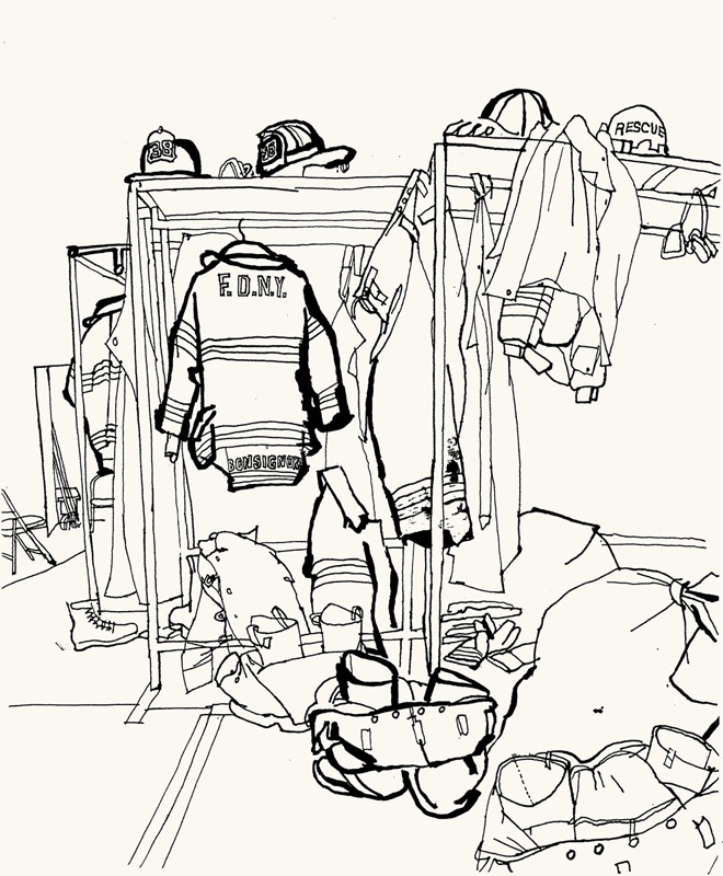 660x800 Lucinda Rogers Ground Zero Line Drawing September 11 New York City