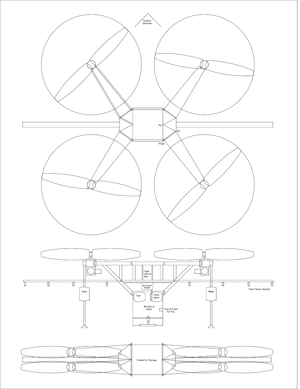 1000x1294 Fire Fighting Drone Bucket Brigade Create The Future Design Contest