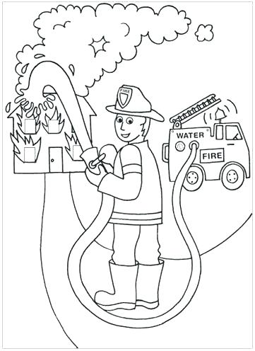 361x496 Firefighter Coloring Books