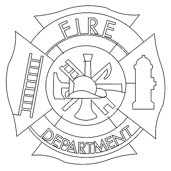 600x600 Fire Fighter Coloring Page Fire Fighter Coloring Pages Cross Cross