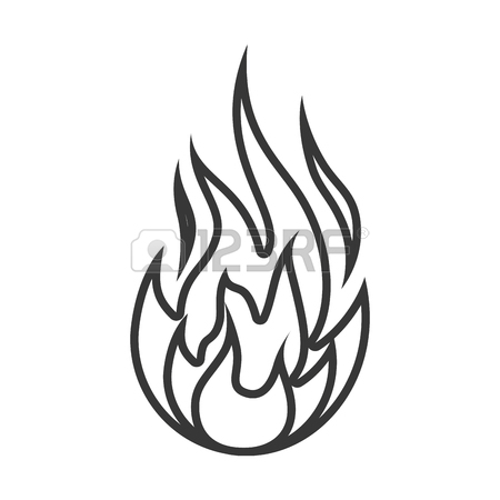 450x450 Fire Flame Isolated Icon Vector Illustration Design Royalty Free