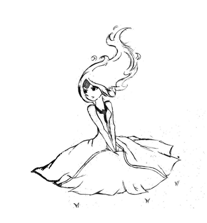 862x926 Flame Princess Adventure Time By Polynesiangirl