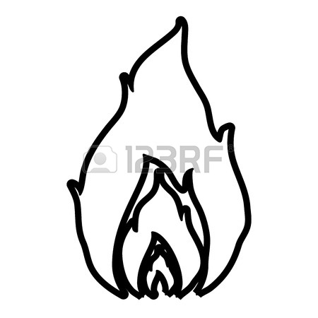 450x450 Hot Fire Flame Icon Vector Illustration Design Graphic Silhouette
