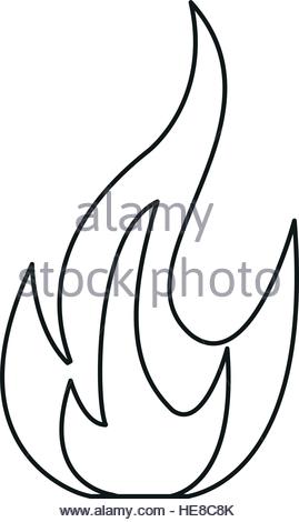 269x470 Fire Flame Sign Icon Stock Vector Art Amp Illustration, Vector Image