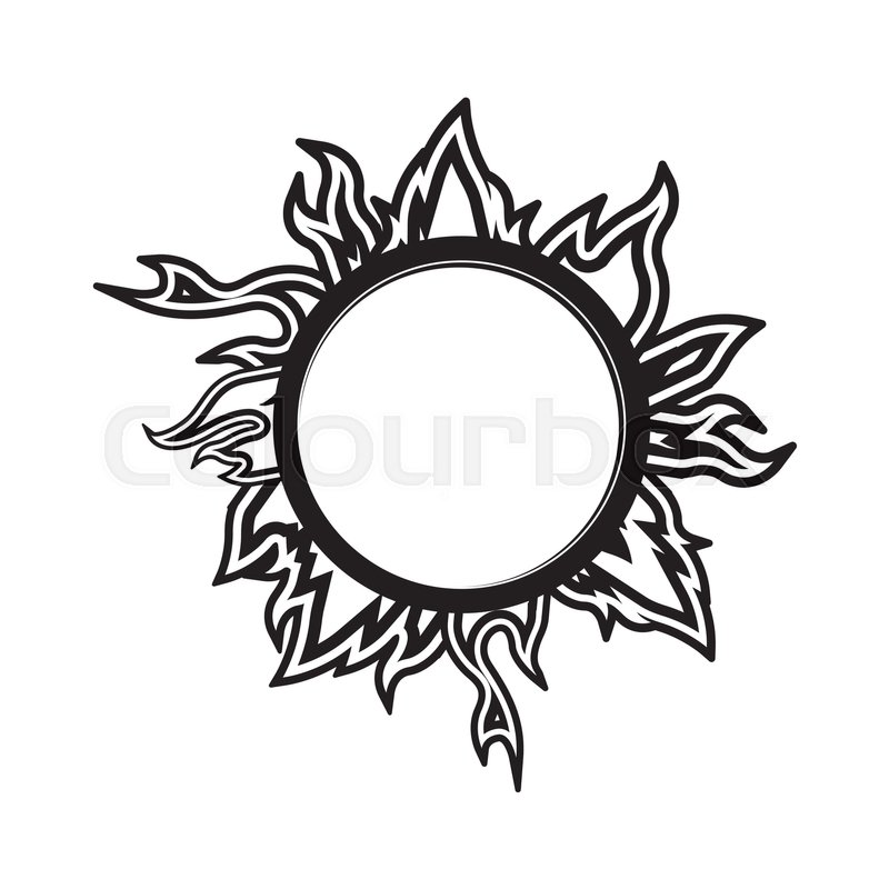 800x800 Fire Flames Burning With Circle Shape Banner Template Over White